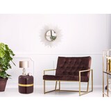 thumbnail of Beistell-Tisch Couchtisch rund ø 34 H 36 cm Lampentisch Sofatisch Metall und Emaille : purple