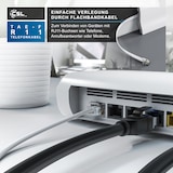 thumbnail of CSL - 15m Telefonkabel TAE-F Stecker auf RJ11 Stecker − Int. Norm 6P4C / 4-polig belegt − Flachkabel - TAE-F - weiß