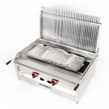 thumbnail of Romux® Barbecue Industriale a Gas con Pietra Lavica 70 cm da Banco con Alta Potenza Termica 2900 W e Griglia Regolabile su 3 Altezze | Butano