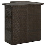 thumbnail of 8-tlg. Gartenbar-Set mit Kissen Poly Rattan Braun