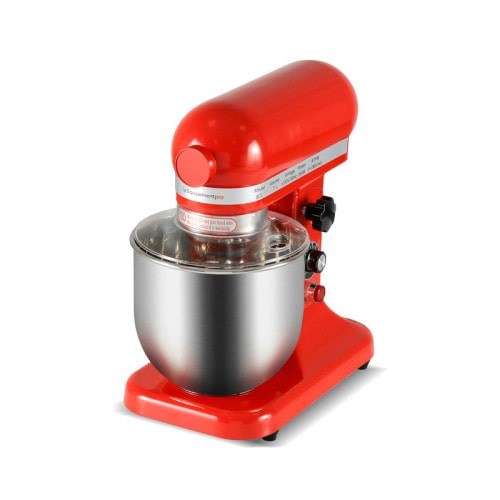 Robot de cuisine pâtissier professionnel 7 litres - Rouge - Equipementpro