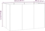 thumbnail of vidaXL Pflanzgefäß Olivgrün 120x80x80 cm Stahl