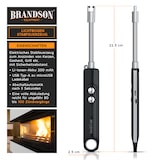 thumbnail of Brandson 2x Feuerzeug, Lichtbogen Stabfeuerzeug elektrisch, Kerzenanzünder, USB aufladbar