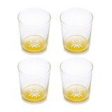 thumbnail of Benetton - Set mit 4 Wassergläsern, 0,33 l, gelbes Regenbogenglas