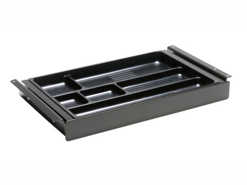 TecLines TUS016B ausziehbare Unterbau Schublade M, schwarz