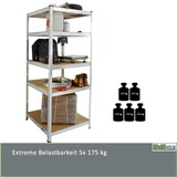 thumbnail of 2x Schwerlastregal 180x75x75cm 875 kg 5 Böden Regal Steckregal Lagerregal