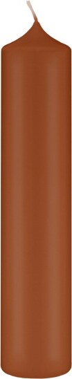 thumbnail of Altarkerzen, Kaminkerzen Haselnuss 250 x Ø 50 mm, 4 Stück, Kerzen mit Dornbohrung in RAL Kerzengüte Qualität