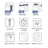 thumbnail of Pérgola de Madera Maciza Madrid (Maderland) - Gardeneas
