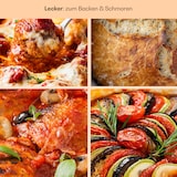 thumbnail of Podolica Bräter 5,5 Ltr Kasserolle Gusseisen Emaille oval zwei Griffe Schwarz