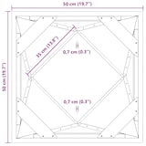 thumbnail of vidaXL Pflanzkübel Schwarz 50 x 50 x 75 cm Stahl