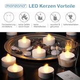 thumbnail of Monzana LED Teelichter Kerzen mit Fernbedienung Flackernd 10 Stk