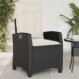 thumbnail of vidaXL Tuinstoelen 2 st verstelbaar met kussens poly rattan zwart