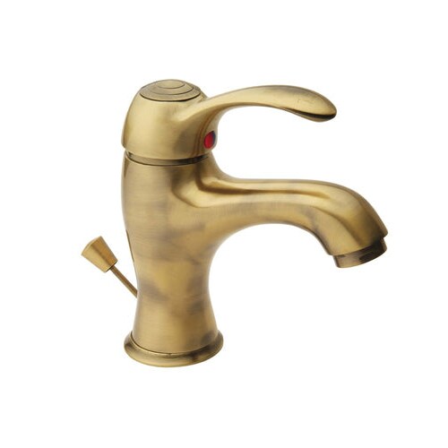 Miscelatore lavabo bronzato vecchio ottone