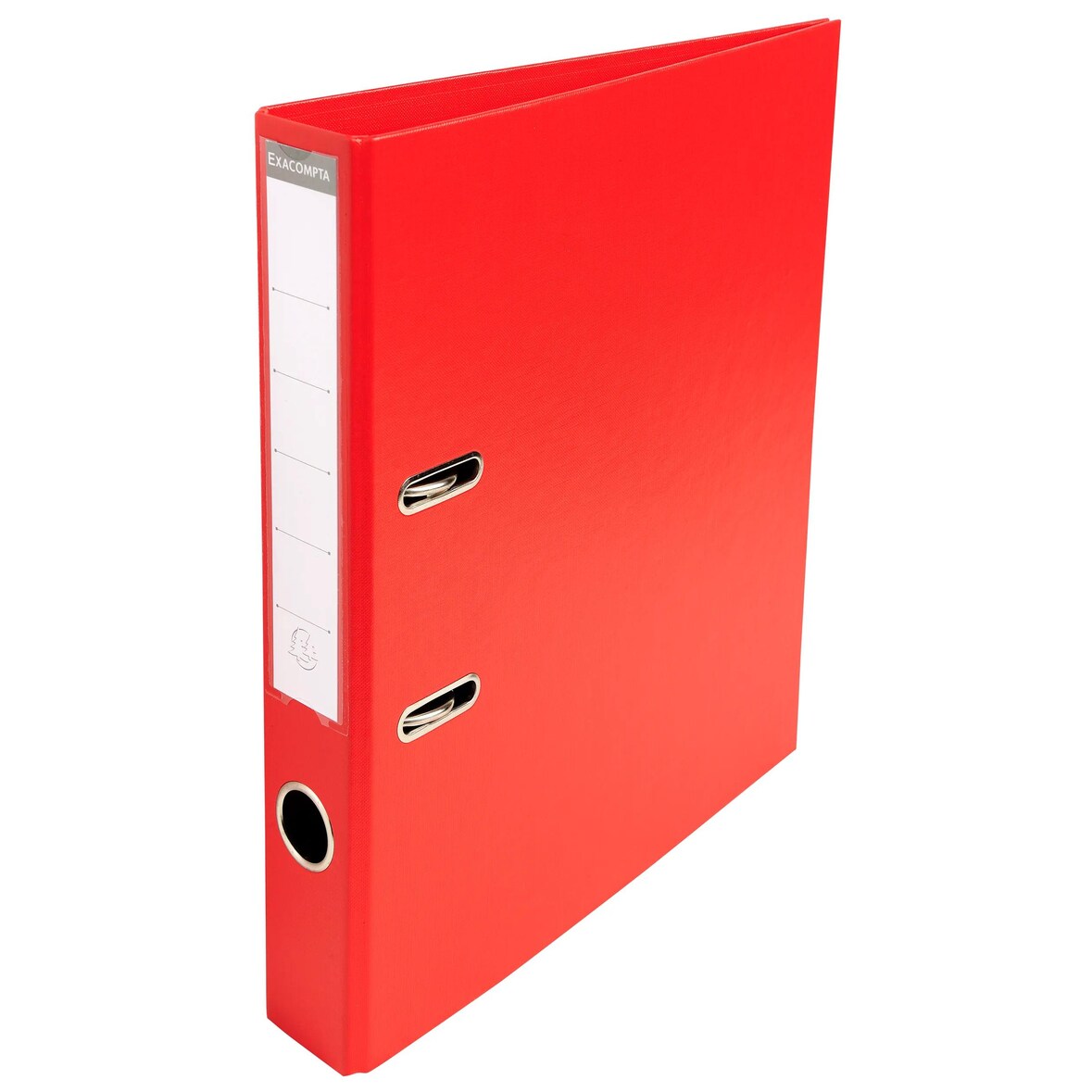 Exacompta 53545E 10x Ordner aus PVC mit 2 Ringen, Rücken 50mm, 32x29cm für DIN A4 MAXI - Rot
