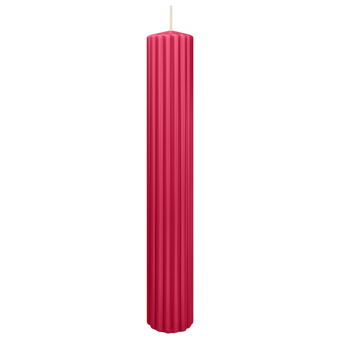 Rillen Kerzen Magenta 300 x Ø 45 mm, 4 Stück