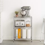 thumbnail of Scaffalatura a 3 Livelli 75kg 60x35x76cm Argento Thinia Home