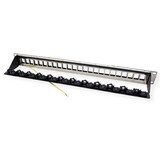 thumbnail of ROLINE 19" keystone module rack, leeg, 24P. afgeschermd , Clip bevestiging, zwart