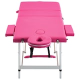thumbnail of Helloshop26 - Klappbare 3-teilige Massageliege rosa Edelstahl 02_0001827
