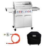thumbnail of TAINO PLATINUM YAMARA 4+2 Gasgrill Edelstahl 4 Brenner Sear-Burner Backburner