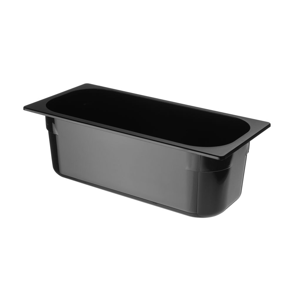 Eiscreme-Behälter Polycarbonat, 5L, Schwarz, 360x165x(H)120mm