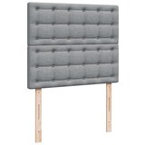 thumbnail of vidaXL Boxspringbett mit Matratze Hellgrau 120x190 cm Stoff