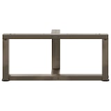 thumbnail of Helloshop26 - Set di 2 gambe per tavolino a forma di T con piedini regolabili 60 x 25 x 31 cm stile moderno acciaio nero 02_0057285