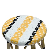 thumbnail of METRO PROFESSIONAL Taburete de bar Bistro, apilable, aluminio/ratán PE, amarillo