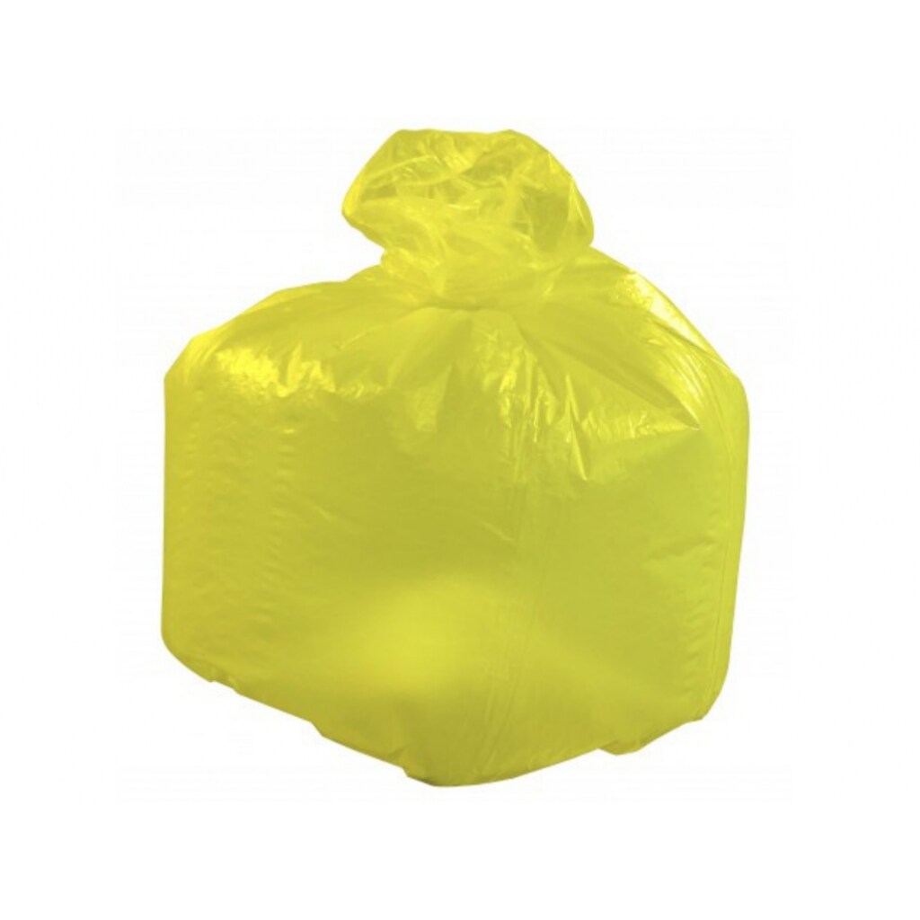 Sac Poubelle 110L Jaune - 30 microns x 200 Sacs - Delaisy Kargo