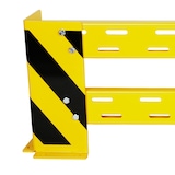thumbnail of Rammschutzplanke variable 100-115 cm + 2 Rammschutzecken 400x160x6 mm + 8 Dübel SZAGATO Rammschutz Balken Regal Anfahrschutz Regale Rammschutzbügel