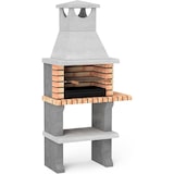 thumbnail of MF - Barbecue Prefabbricato a Legna e Carbonella Modello Luna Plus XL (Grigio, Arancione - 95 x 47 x 190 cm) RIF: 3541/1 - Uso Esterno