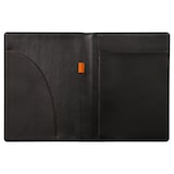 thumbnail of Livret porte-bloc Rhodiarama, pour bloc N°16 / A5, en simili cuir italien, coloris noir