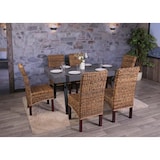 thumbnail of Conjunto de 2 cadeiras de jantar cadeira de vime M69 cadeira BALI vime de banana ~ leve, sem almofada