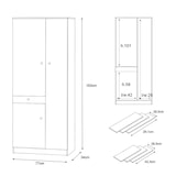 thumbnail of SARMOG MOBILE 3 ANTE 1 CASSETTO KIT L77 P34 H183 in truciolare nobilitato color bianco liscio