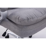 thumbnail of Décoshop26 - Fauteuil de bureau ergonomique et confortable jusqu'à 235 kg en tissu gris et métal chromé 10_0002404