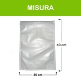 thumbnail of GM 100 Sacchetti Sottovuoto Goffrati per Alimenti, Misura 30x40 cm - Senza BPA