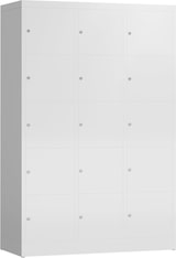 thumbnail of XL Schließfachschrank Fächerschrank 15 Fächer, 1800 x 1200 x 500 mm, signalweiß X-523537