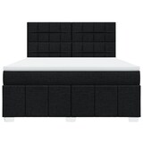 thumbnail of vidaXL Boxspringbett mit Matratze Schwarz 180x200 cm Stoff