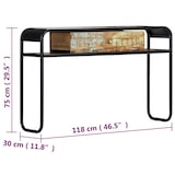 thumbnail of Décoshop26 -Beistelltisch Konsolentisch für den Eingangsbereich Wohnzimmermöbel mit Schublade 118 x 30 x 75 cm Massivholz aus DEC031542