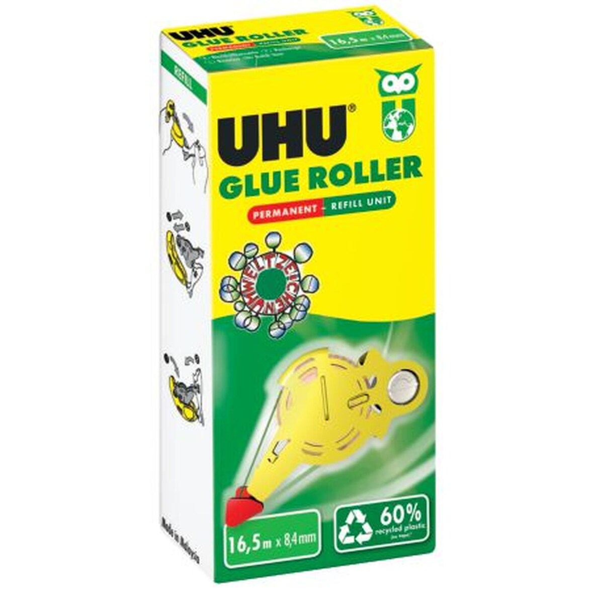 UHU® 35425 Kleberoller-Nachfüllkassette permanent 165 m x 84 mm