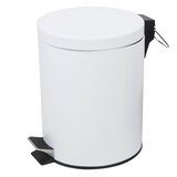 thumbnail of Tretmülleimer Abfallbehälter Mülleimer 5L Edelstahl weiß Treteimer Kosmetikeimer : Weiss