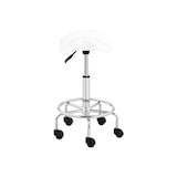 thumbnail of physa Sgabello per estetiste e parrucchieri - Con rotelle e sella di cavallo - 570 - 690 mm - 150 kg - Bianco