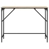 thumbnail of Mesa consola madera de ingeniería roble Sonoma 100x32x75 cm