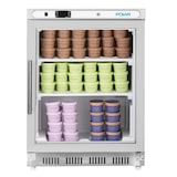 thumbnail of Congelador expositor aço inoxidável, baixo balcão, 1 porta de vidro, 150L, 86 x 60 x 60 cm, refrigeração estática, Polar Série C PC008