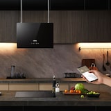 thumbnail of CIARRA A+++ 700 m³/h Hotte aspirante îlot suspendue Application Wi-Fi Fonctionnement tactile VM4850B