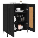 thumbnail of vidaXL Sideboard Schwarz Eichen-Optik 69,5 x 34 x 90 cm Holzwerkstoff