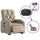 thumbnail of vidaXL Massagesessel mit Aufstehhilfe Elektrisch Cappuccino Kunstleder