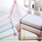 thumbnail of Geschirrtücher 50x70 cm aus Halbleinen, kariert blau-weiss. 10er Set - LTITEX