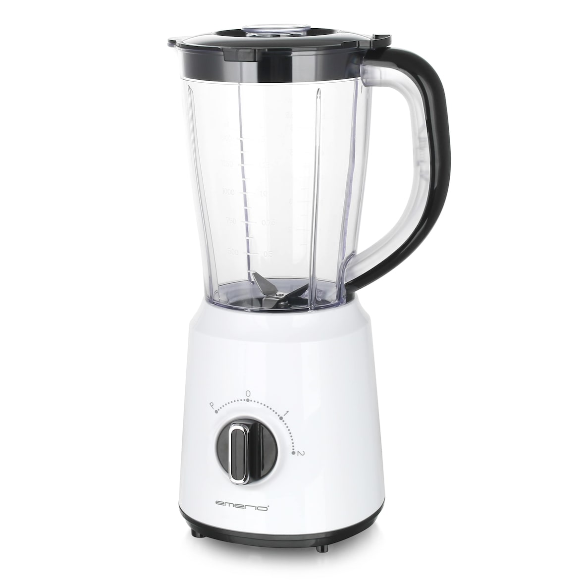 Emerio Blender 1,5 L – Smoothie-Maker mit 2 Geschwindigkeitsstufen – Edelstahlmesser & spülmaschinengeeignet – 500 W – Blender-to-Go BL-124816.7