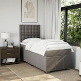 thumbnail of vidaXL Boxspringbett mit Matratze Taupe 100x200 cm Stoff