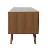 thumbnail of Meuble TV 1 porte rectangulaire L160 cm marron